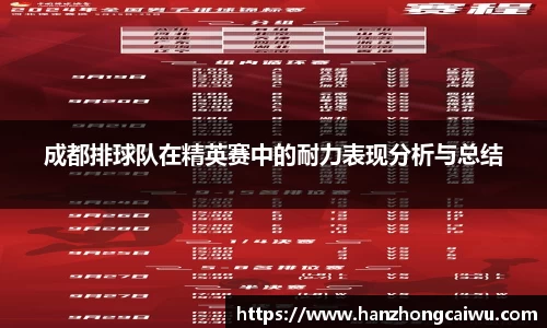 成都排球队在精英赛中的耐力表现分析与总结